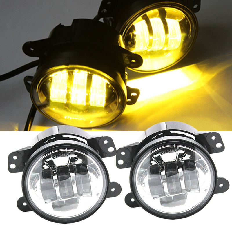 Model Kit Jeep - Fendinebbia gialli a LED da 4
