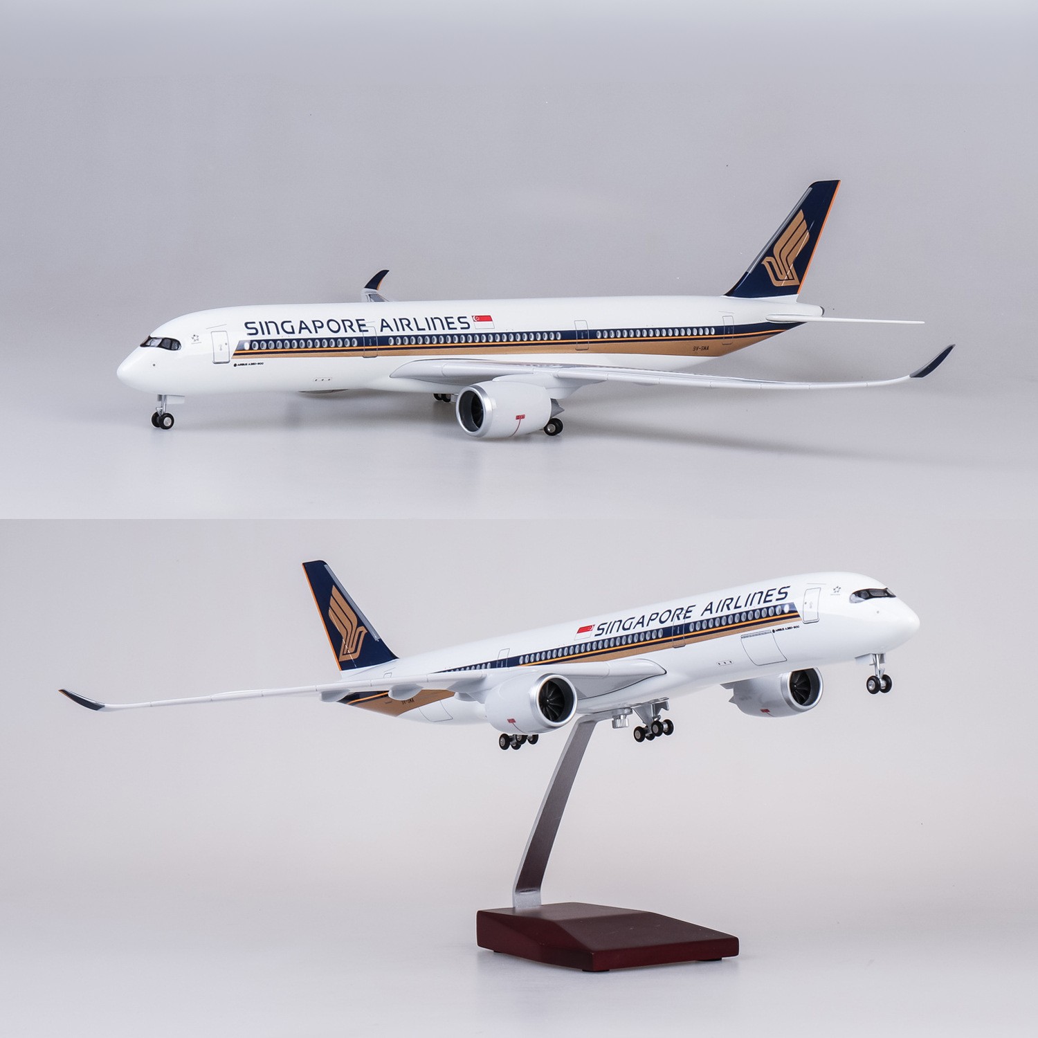 Model Kit Singapore - Modellino di Aereo Singapore A350 in