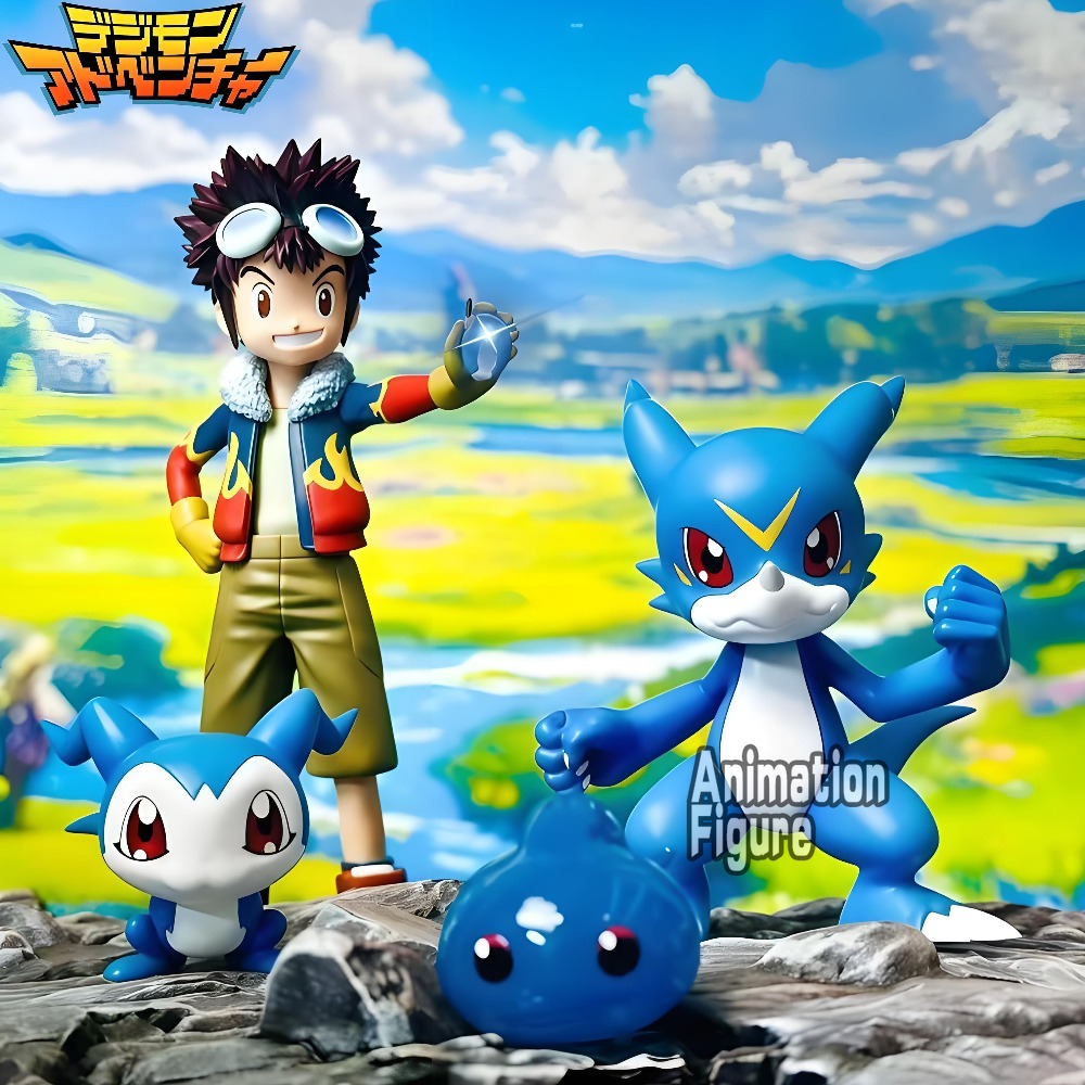 Model Kit Digimon - Figure d'Azione Anime Digimon Adventure 2-6cm,