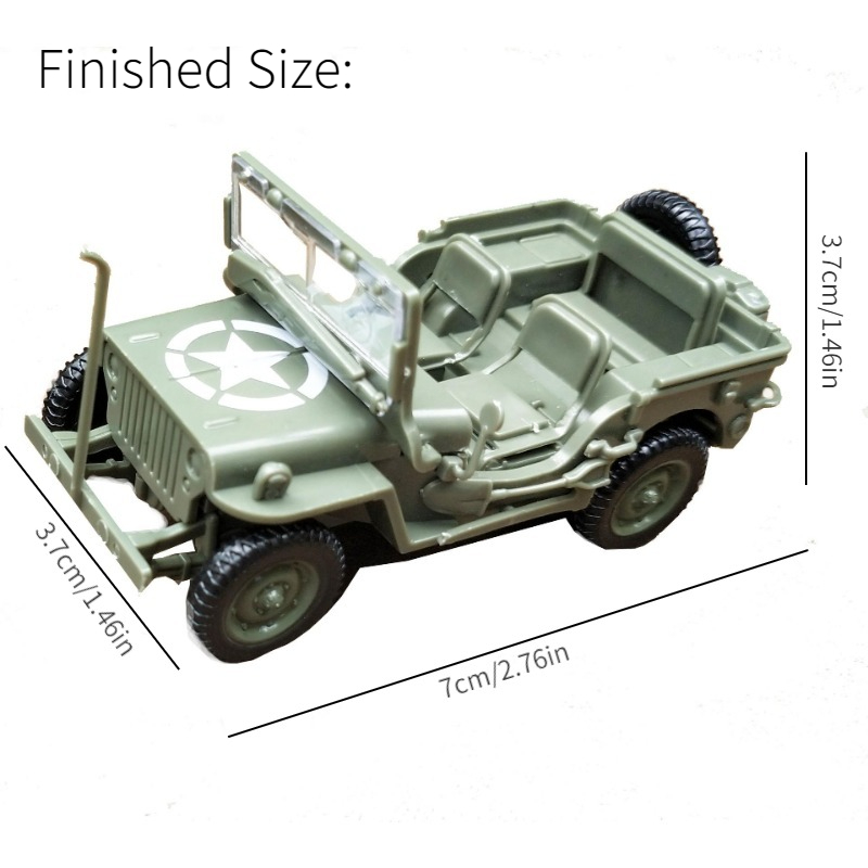 4D assemblato 1/48 Willis Jeep - Model Kit Jeep recensione e prezzo