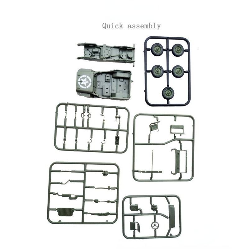 4D assemblato 1/48 Willis Jeep - Model Kit Jeep recensione e prezzo