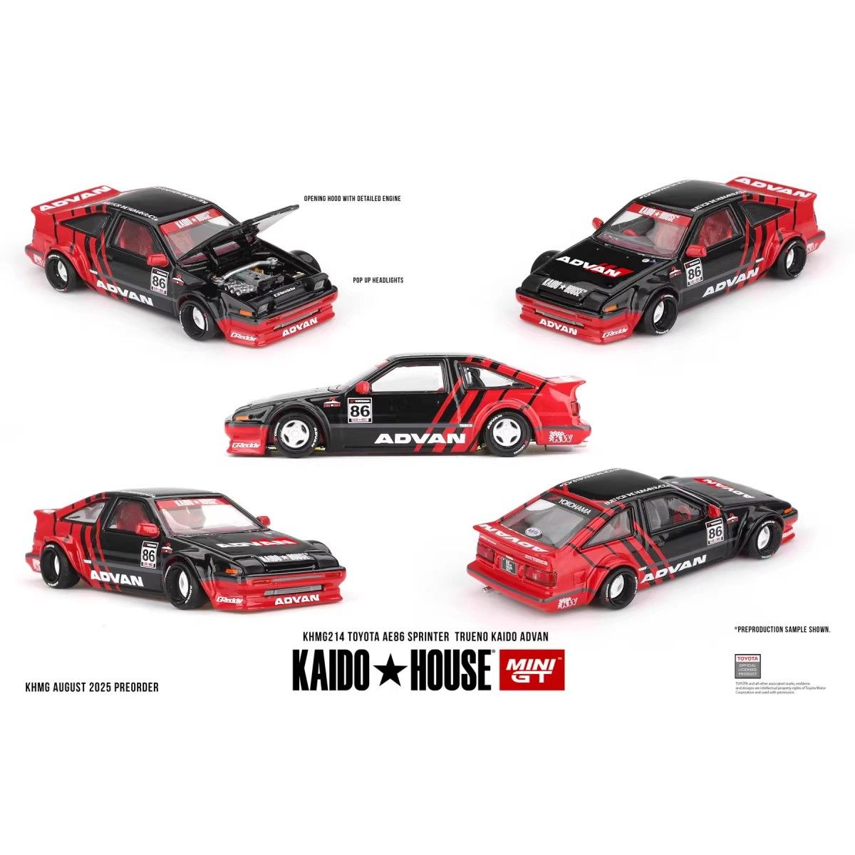 Kaido House + MINIGT 1:64 Toyo - Model Kit Ae86 recensione e prezzo
