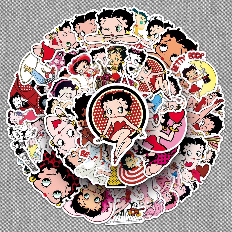 50 adesivi Betty Boop ad alta  - Model Kit Girls recensione e prezzo