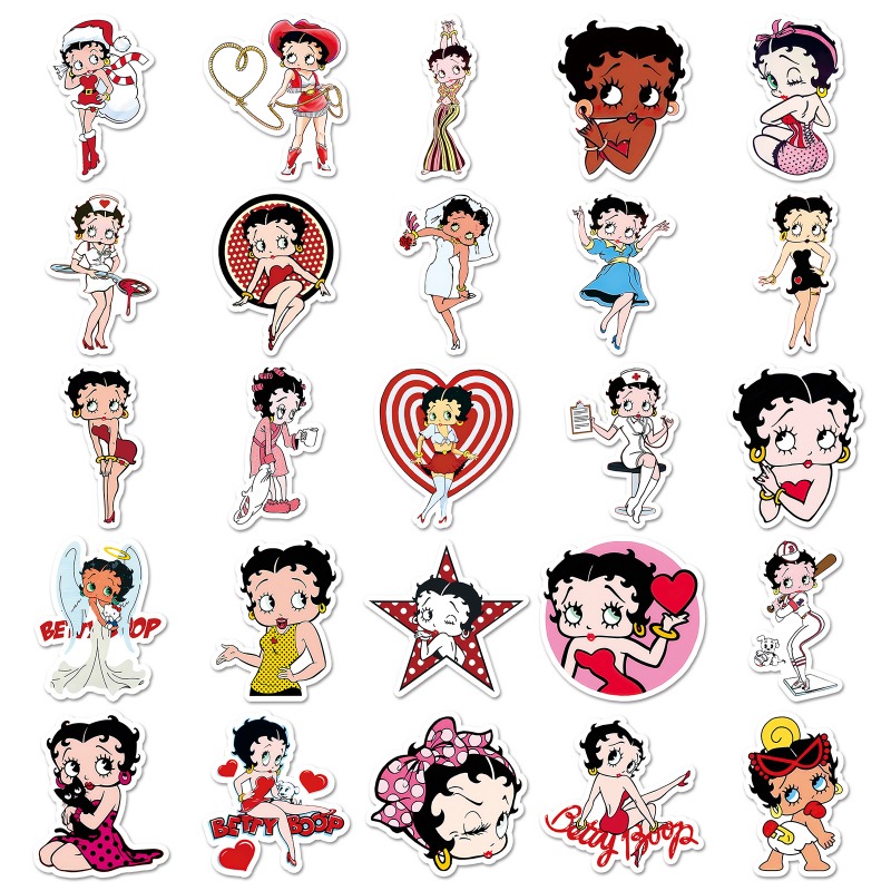 50 adesivi Betty Boop ad alta  - Model Kit Girls recensione e prezzo